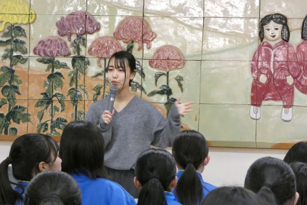 創業者の坂木が栃木県の中学校にて授業を行いました