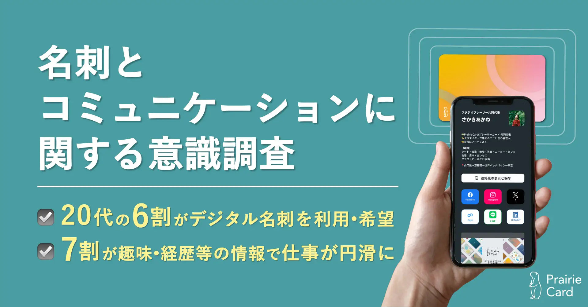 名刺とコミュニケーションに関する意識調査を実施しました