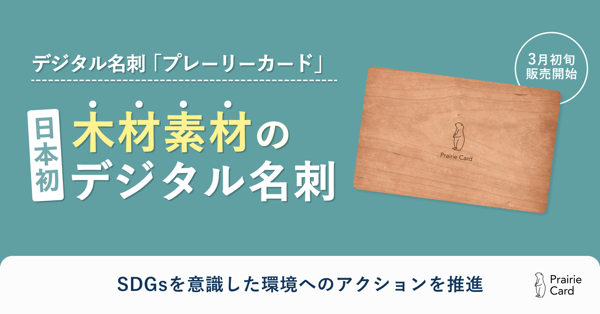 日本初”木材素材”のデジタル名刺を3月初旬より販売開始いたします