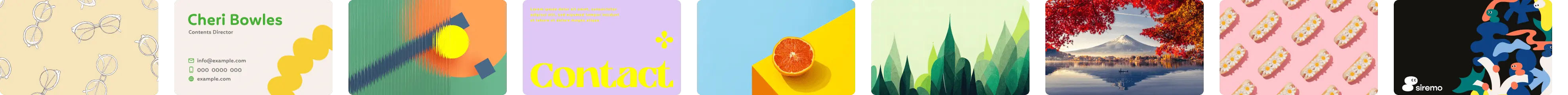 プレーリーカードのオリジナルデザインは、両面を自由にデザイン可能です。